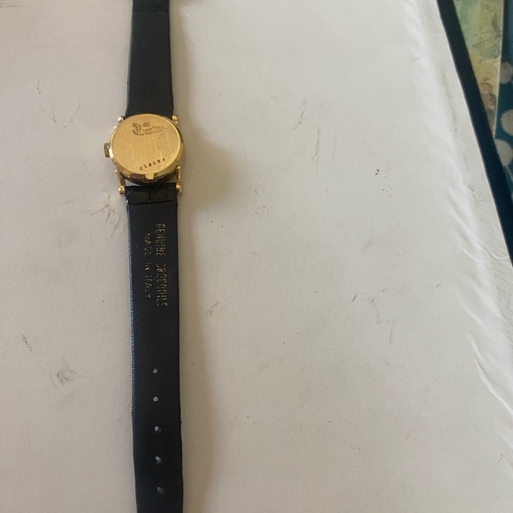 RARE Lucien Piccard 14kt Ruby Face Watch